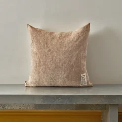 200 LINTEX Coussins|Coussins Épais-Coussin épais en lin - Chambray Brique de Sienne