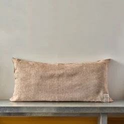 200 LINTEX Coussins|Coussins Épais-Coussin épais en lin - Chambray Brique de Sienne