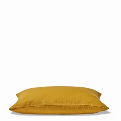 200 LINTEX Coussins|Coussins Épais-Coussin épais en lin - Uni Olive