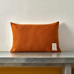 200 LINTEX Coussins|Coussins Épais-Coussin épais en lin - Uni Brique de Sienne