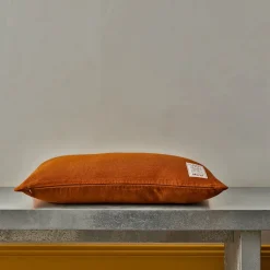 200 LINTEX Coussins|Coussins Épais-Coussin épais en lin - Uni Brique de Sienne