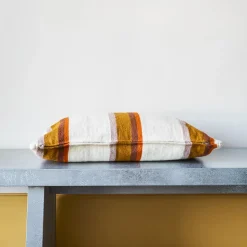 1286 HOUSEHOLD HARDWARE Coussins-Coussin rayé - Moutarde