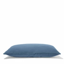 2100 GAZEX Coussins|Coussins Rectangles-Coussin rectangle en gaze de coton - Bleu zinc