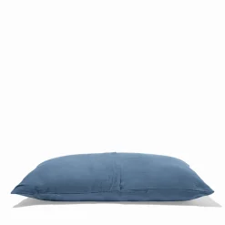 2100 GAZEX Coussins|Coussins Rectangles-Coussin rectangle en gaze de coton - Bleu zinc