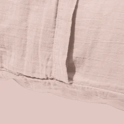 2100 GAZEX Coussins|Coussins Rectangles-Coussin rectangle en gaze de coton - Rose de Bagatelle