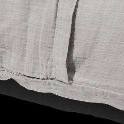 2100 GAZEX Coussins|Coussins Rectangles-Coussin rectangle en gaze de coton - Gris de Paris