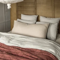 2100 GAZEX Accessoirisez Votre Intérieur|Coussins-Coussin rectangle en gaze de coton - Beige Quai de Seine