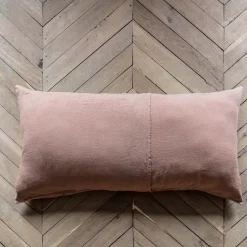 200 LINTEX Accessoirisez Votre Intérieur|Coussins-Coussin rectangle en lin lavé - Rose Argile