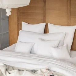 200 LINTEX Coussins|Coussins Rectangles-Coussin rectangle en lin lavé - Blanc Optique