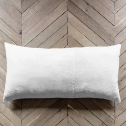 200 LINTEX Coussins|Coussins Rectangles-Coussin rectangle en lin lavé - Blanc Optique