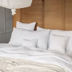 200 LINTEX Coussins|Coussins Rectangles-Coussin rectangle en lin lavé - Blanc Optique