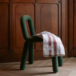 1414 PUEBCO Plaids & Couvertures-Couverture en coton - Naturel Rouge