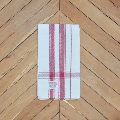 1414 PUEBCO Plaids & Couvertures-Couverture en coton - Naturel Rouge