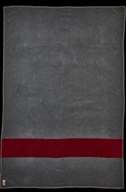 2138 TESSILECHITI Plaids & Couvertures|Accessoirisez Votre Intérieur-Couverture Merci - Gris