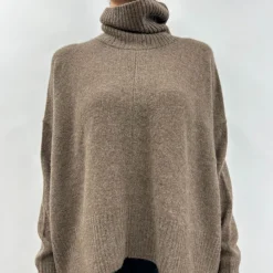 Femme CT Plage Mailles-C.T.plage - Col roulé - Marron