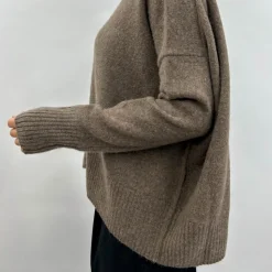 Femme CT Plage Mailles-C.T.plage - Col roulé - Marron