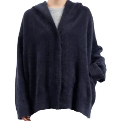 Femme CT Plage Mailles-C.T.plage - Pull Capuche - Marine