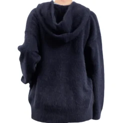 Femme CT Plage Mailles-C.T.plage - Pull Capuche - Marine