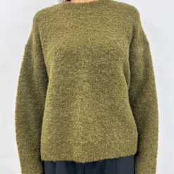 Femme CT Plage Mailles-C.T.plage - Pull Cocoon - Kaki