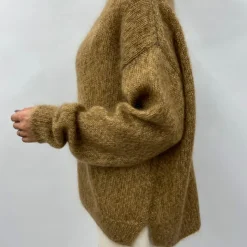 Femme CT Plage Mailles-C.T.plage - Pull Col Bateau - Camel