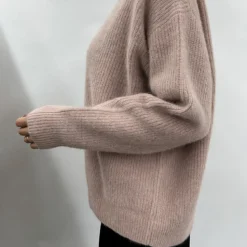 Femme CT Plage Mailles-C.T.plage - Pull Col Rond - Rose