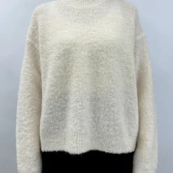 Femme CT Plage Mailles-C.T.plage- Pull Cocoon - Blanc