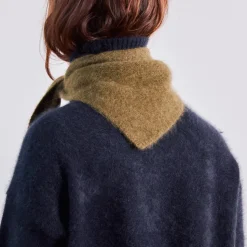 Femme CT PLAGE Foulards & Echarpes-C.T.plage x Merci - Bandana Trèfle - Olive