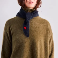 Femme CT PLAGE Mailles-C.T.plage x Merci - Pull Trèfle - Olive