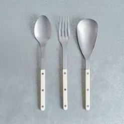 972 SABRE Cuillères À Soupe|Cuillères-Cuillère à service Bistrot Vintage - Ivoire