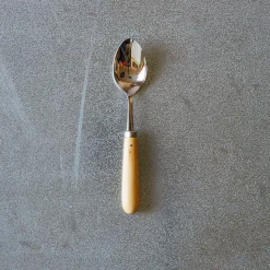 649 PALLARES SOLSONA Cuillères À Soupe|Cuillères-Cuillère de table avec manche en buis - Naturel