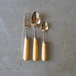 649 PALLARES SOLSONA Cuillères À Soupe|Cuillères-Cuillère de table avec manche en buis - Naturel