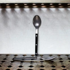 972 SABRE Cuillères À Soupe|Cuillères-Cuillère de table Bistrot - Noir