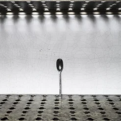 259 SERAX Couverts|Cuillère À Café-Cuillère en métal martelé - Anthracite - La Nouvelle Table