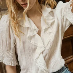 Femme Dôen Chemises-- Blouse Henri - Salt