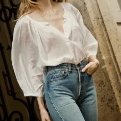 Femme Dôen Chemises-- Blouse Jiana - Salt