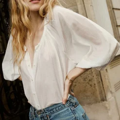 Femme Dôen Chemises-- Blouse Jiana - Salt