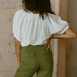 Femme Dôen Chemises-- Blouse June - Salt