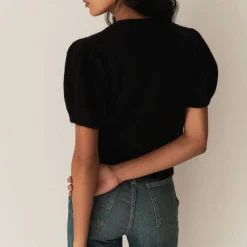 Femme DOEN Mailles-Dôen - Cardigan Anisa - Noir