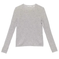 Femme DOEN Mailles-Dôen - Pull en cachemire Hyeres - Gris