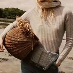 Femme DOEN Mailles-Dôen - Pull en cachemire Hyeres - Gris