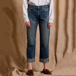 Femme Denimist Jeans-- Lindsay Cuffed Jean - Bleu