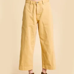 Femme Denimist Pantalons-- Pantalon Georgia - Or Soleil Couchant