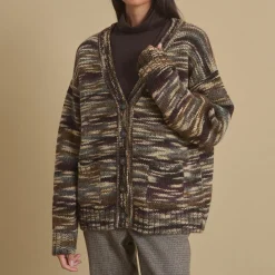 Femme DIEGA Mailles-- Gilet Giko - Chocolat