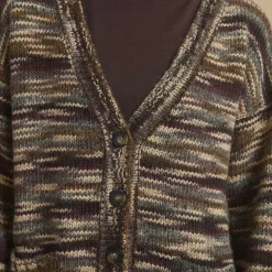 Femme DIEGA Mailles-- Gilet Giko - Chocolat