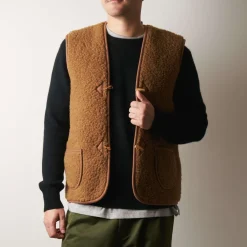 Femme Direct Tannerie Maison De Campagne|L'esprit Merci-- Gilet Laine - Marron