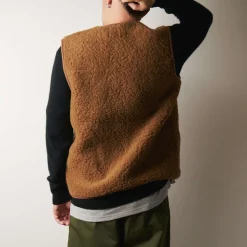 Femme Direct Tannerie Maison De Campagne|L'esprit Merci-- Gilet Laine - Marron