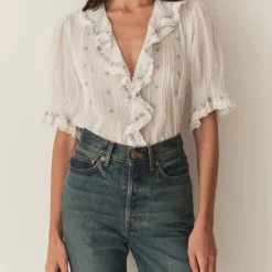 Femme Doen Chemises-- Blouse Hettie - Blanc