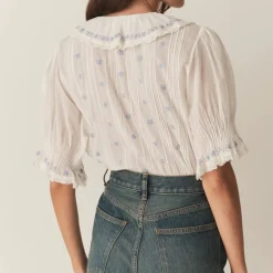 Femme Doen Chemises-- Blouse Hettie - Blanc