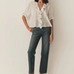 Femme Doen Chemises-- Blouse Hettie - Blanc