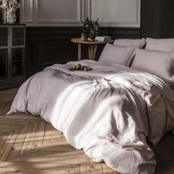 2100 GAZEX Draps Plats-Drap plat en gaze de coton - Rose de Bagatelle